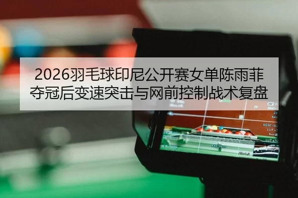 2026羽毛球印尼公开赛女单陈雨菲夺冠后变速突击与网前控制战术复盘